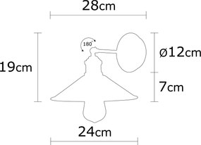 Wall Lamp Berceste - N-664 Vintage