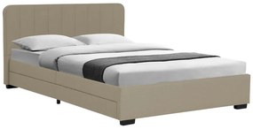 Intrahome Κρεβάτι Veloty Intrahome ύφασμα μπεζ με συρτάρια 150x200εκ | SKU: INTRAPA-345111124