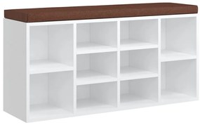 vidaXL Παπουτσοθήκη Γυαλιστερό Λευκό 70x36x60 εκ. Επεξεργασμένο Ξύλο
