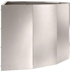 vidaXL Γλάστρα Ασημί 90 x 45 x 35 cm Ανοξείδωτο ατσάλι