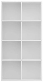 vidaXL Ραφιέρα/Βιβλιοθήκη Λευκή 66 x 30 x 130 εκ. από Μοριοσανίδα
