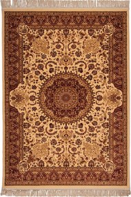 Χαλί Isfahan 2879A Cream-Red Βιοκαρπέτ 80X140cm