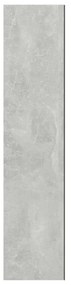 Ντουλάπι Μπάνιου με Καθρέφτη Γκρι Σκυροδέματος 60x15x75 εκ. MDF - Γκρι