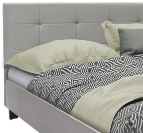 Κρεβάτι Mago pakoworld pu γκρι ματ 150x200εκ