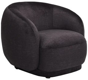 Πολυθρόνα Freya pakoworld ύφασμα σε ανθρακί απόχρωση 93x87x76εκ