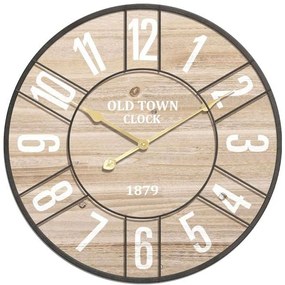Ρολόι Τοίχου Old Town 125-222-332 60cm Multi Μέταλλο,Ξύλο