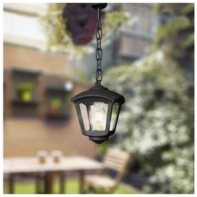 Κρεμαστό Φωτιστικό Οροφής E27 60W IP55 Μαύρο Roby 145-26076 Eurolamp-145-26076-Μαύρο 145-26076
