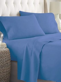 Σεντόνια Διπλά 200x270 Σετ 4 τεμ. Sunshine Cotton Feelings 28 - Blue 151-54-9
