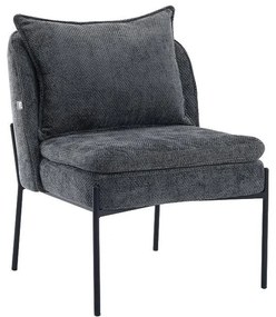 Armchair with Metal Legs 3059 Fylliana Grey 67x75x81 cm