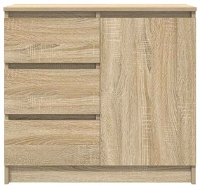 Συρταριέρα με Συρτάρια Sonoma Δρυς 71x35x65 εκ. από Επεξ. Ξύλο - Καφέ