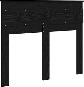 vidaXL Κεφαλάρι Μαύρη Οξυά 135 cm Επεξεργασμένο ξύλο