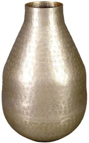 Βάζο Dahlia 021148 21x21x34cm Champagne Αλουμίνιο