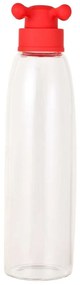 Μπουκάλι Νερού 20.21.0750 Borosilicate Γυάλινο 500ML Red Rainbow Benetton Glass