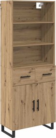 vidaXL Highboard 2 pcs Artisan Oak 69,5 x 34 x 180 εκ.