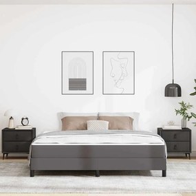 vidaXL Κρεβάτι Άλλο Γκρι 180 x 200 cm Τεχνητό δέρμα