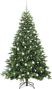 vidaXL Τεχνητό Χριστουγεννιάτικο Δέντρο Πράσινο 180 cm ΠΕ και PVC