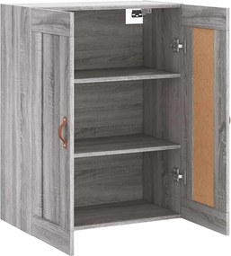 vidaXL Ντουλάπι Επιτοίχιο Γκρι Sonoma 69,5 x 34 x 90 εκ. Επεξεργ. Ξύλο