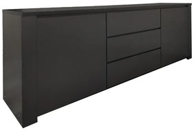 Μπουφές Kalya σε ανθρακί απόχρωση 220x49x89.5εκ Υλικό: 15mm   Particle Board 383-000019