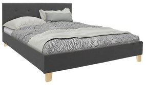 Κρεβάτι Mago (Για Στρώμα 140x200cm) 006-000054 147x214x88cm Anthracite Ημίδιπλο