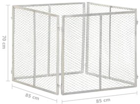 vidaXL Κομποστοποιητής Κήπου 85 x 85 x 70 εκ. Γαλβανισμένος Σίδηρος