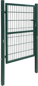 vidaXL Πόρτα Περίφραξης 2D (Μονή) Πράσινη 100x180 εκ.
