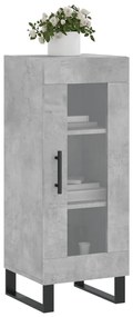 vidaXL Ντουλάπι Γκρι Σκυροδέματος 34,5x34x90 εκ. Επεξεργασμένο Ξύλο