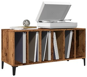 VidaXL Έπιπλο Δίσκων Μαύρο 100 x 38 x 48 εκ. από Επεξεργασμένο Ξύλο