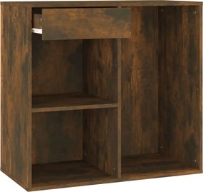808840 vidaXL Ντουλάπι Καλλυντικών Καπνιστή Δρυς 80x40x75εκ.Επεξ. ξύλο