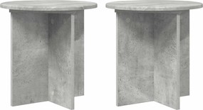 vidaXL Βάση φυτών 2 τεμ. Γκρι Σκυροδέματος 40 x 40 x 40 cm