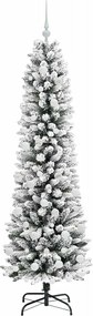 vidaXL Τεχνητό Χριστουγεννιάτικο Δέντρο με 300 LED Λευκό 180 cm