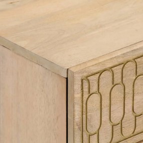 vidaXL Κομοδίνο 40 x 33 x 46 εκ. από Μασίφ Ξύλο Μάνγκο