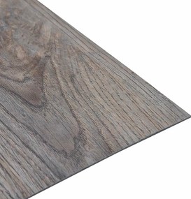vidaXL Πλάκες Δαπέδου Ανοιχτό καφέ 5,11 τ.μ. 55 τεμ. PVC