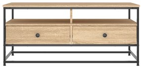 vidaXL Τραπεζάκι Σαλονιού Sonoma Δρυς 100 x 51 x 45 εκ. Επεξεργ. Ξύλο