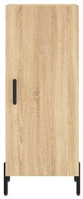 vidaXL Μπουφές Sonoma δρυς 34,5 x 34 x 180 εκ. από Επεξεργασμένο Ξύλο