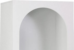 Βιβλιοθήκη Emersi pakoworld mdf σε λευκή απόχρωση 48x35x180εκ