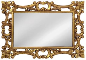 Artekko Mirroki Ξύλινος Χρυσός Σκαλιστός Καθρέπτης Τοίχου (100x70)cm - 667-4033-A - 667-4033-A