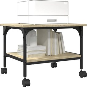 vidaXL Βάση Εκτυπωτή 2 Επιπέδων Sonoma Δρυς 50x40x38 εκ Επεξ. Ξύλο
