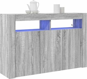 vidaXL Πλαϊνό γραφείο Γκρίζο Σονομα 116 x 30 x 75 εκ.