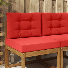 vidaXL Μαξιλάρι Καναπέ Εξωτερικού Χώρου 2 pcs Κόκκινο Πολυεστέρας