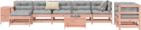 vidaXL Καναπές Κήπου Σετ 10 Τεμαχίων Μασίφ Ψευδοτσούγκα Ελάτης