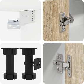 vidaXL Μονάδα κουζίνας LYON 8 pcs Sonoma Δρυς Επεξεργασμένο Ξύλο