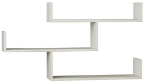 Ραφιέρα τοίχου Tibet Megapap χρώμα λευκό 119x22x66εκ.