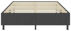 vidaXL Πλαίσιο Κρεβατιού Boxspring Γκρι 180 x 200 εκ. Υφασμάτινο