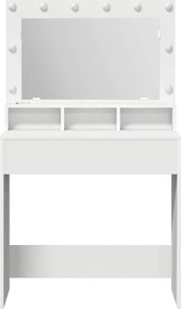 vidaXL Τραπέζι περιποίησης Λευκό 78,5 x 41 x 135 εκ Επεξεργασμένο ξύλο