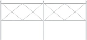 vidaXL Ανταλλακτικό κεφαλάρι Λευκό 200 εκ. Μεταλλικό