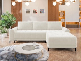 Γωνιακός καναπές Aris L-Krem-Δεξιά