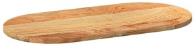 vidaXL Επιτραπέζια επιφάνεια Ανοιχτό Καφέ 80x40x2 εκ. Ξύλο Δρυός Οβάλ