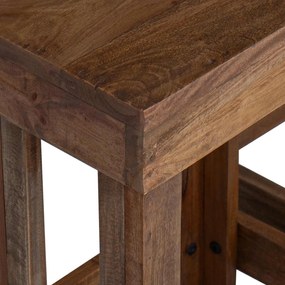 vidaXL Βάση φυτών 2 pcs Καφέ 70 x 11 x 27 εκ. Ξύλο Μαόνι