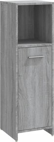 vidaXL Ντουλάπι Μπάνιου Γκρι Sonoma 30x30x95 εκ. Επεξεργασμένο Ξύλο