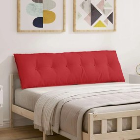 vidaXL Μαξιλάρι Πλάτης Κόκκινο 160 x 19 x 50 εκ ύφασμα